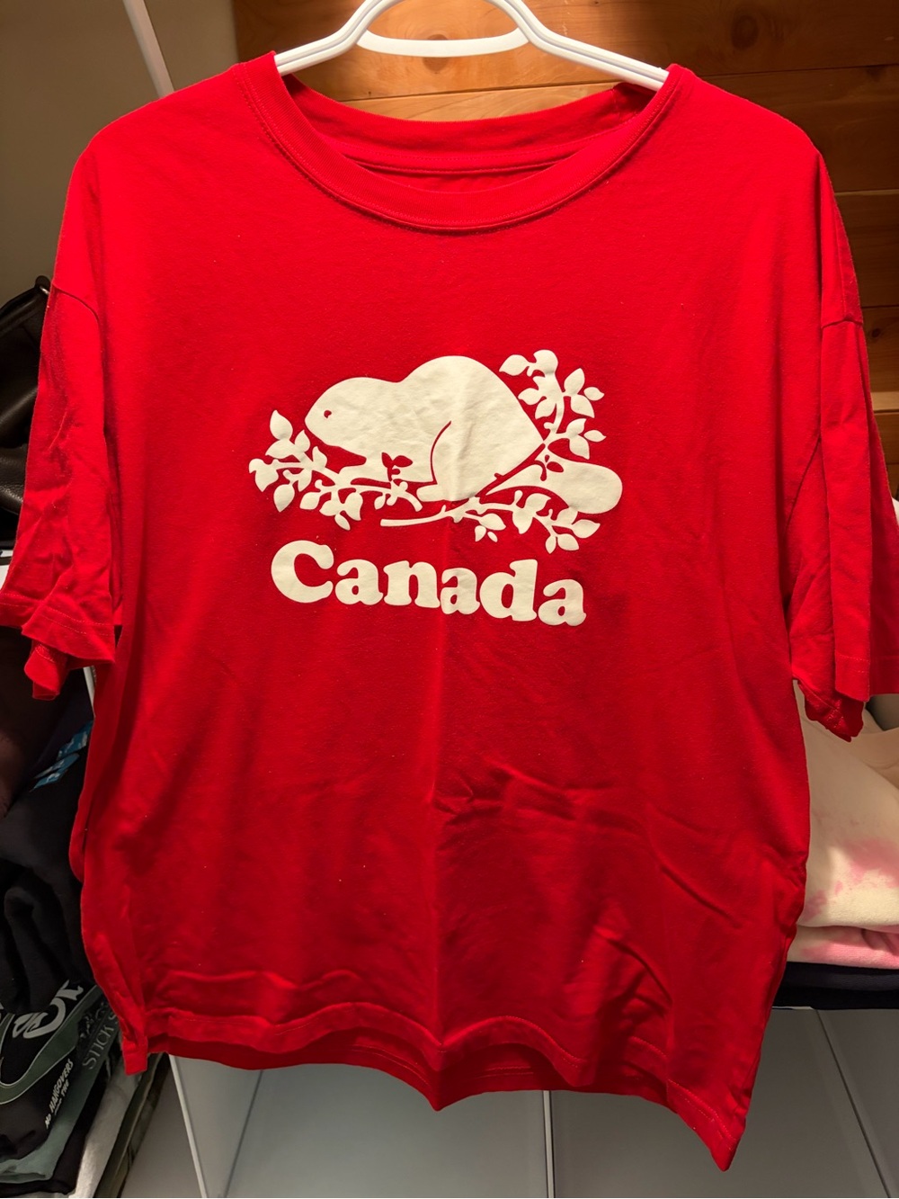 Roots Red Canada Beaver Graphic Tee